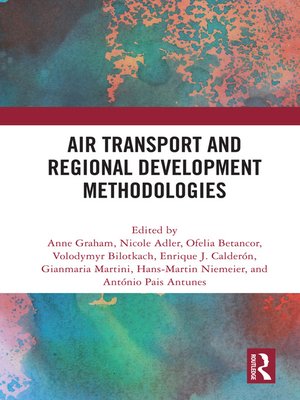 cover image of Air Transport and Regional Development Methodologies